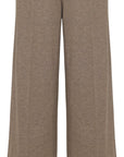YAYING Wool Relaxed Elastic-Waist Straight-Leg Pants