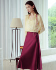 EP YAYING Chinese Style Silk Printed Shirt
