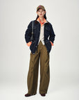EP YAYING Vintage Relaxed Washed Denim Jacket