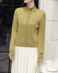 YAYING Wool Cashmere Knitted Cardigan