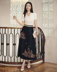YAYING National Style Embroidered Horse Face Skirt