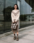 EP YAYING Yak Wool Knit Sweatshirt
