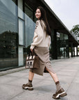EP YAYING Yak Wool Knit Sweatshirt