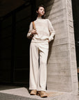EP YAYING Pure Cashmere Knit Sweater