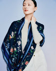 EP YAYING Auspicious Wealth Print Long Scarf