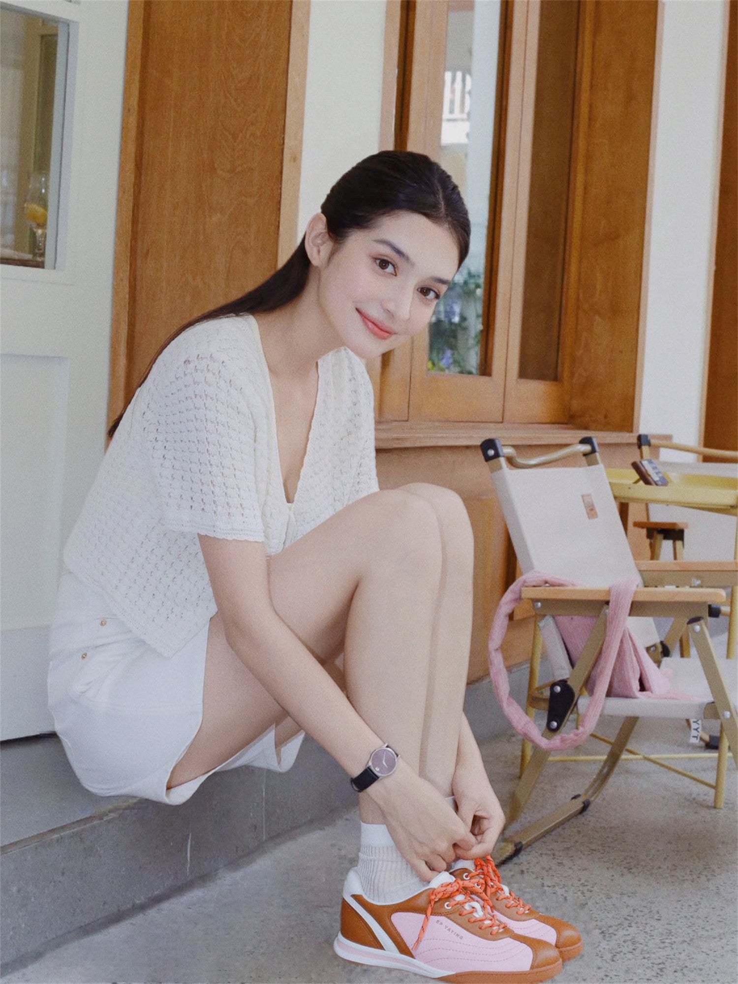 EP YAYING Color-Block  German Trainer Sneakers EAKALXP02AF