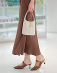 EP YAYING Ru Yi Cloud-Shoulder Medium Bucket Bag EAKALB001BW