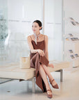 EP YAYING Ru Yi Cloud-Shoulder Medium Bucket Bag EAKALB001BW