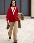 EP YAYING red wool cashmere sweater EGKPG9111AR
