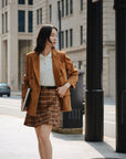 EP YAYING Pleated Textured Blazer EGKAA1108AT
