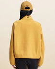 EP YAYING Wool‑Brushed Color‑Blocked Warm Jacket EGLIW1305C