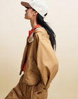 EP YAYING Soft‑Touch Cotton Oversized Hooded Casual Jacket EGLIC1312A
