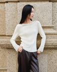 YAYING Boat Neck Knit Top EPLAW9916A