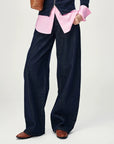 EP YAYING High-Waist Wide-Leg Floor-Length Jeans EGLADJ628A