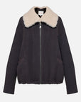 EP YAYING Lapel‑Collar Coffee‑Tone Yak‑Wool‑Blend Jacket EGLIR1515A