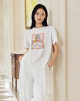 YAYING Silk Cotton Short-Sleeve T-Shirt EPLAS5305A