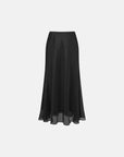 EP YAYING A-Line Fishtail Draped Midi Skirt EGLAA3201A
