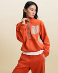 EP YAYING Double‑Faced Fleece Color‑Block Stand‑Collar Sweatshirt EGLIA5203A