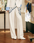 EP YAYING Relaxed Wool Straight-Leg Pants EGLIW6472A