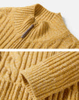 EP YAYING Cable‑Knit Textured Knit Jacket EGLIR9129A