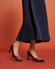 EP YAYING Mother-of-Pearl Fulu Decorative Buckle Flats