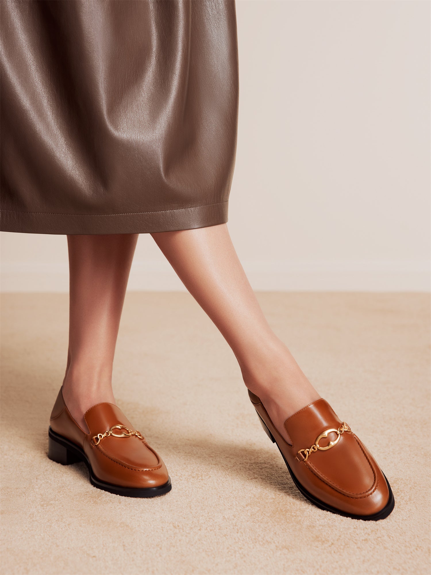 EP YAYING Two-Way British Loafers
