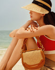 EP YAYING Cowhide Crossbody Saddle Bag