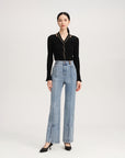 YAYING Wool Fit Long-seleves Sweater Top