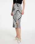 EP YAYING Signature Logo Print Skirt