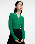 EP YAYING Wool Knitted Sweater