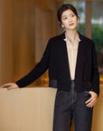YAYING Standing Collar Woolen Coat
