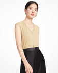 EP YAYING V-neck Slim Knit Vest