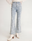 YAYING Slightly Flared Slit Jeans