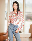 EP YAYING Strawberry Print Shirt