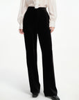 EP YAYING Velvet High-waisted Wide Leg Pants