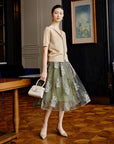YAYING Mesh Midi Skirt