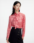EP YAYING Chinoiserie Style Mulberry Silk Shirt
