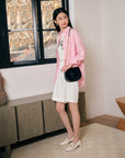EP YAYING Double E Vine Diamond Buckle Loafers