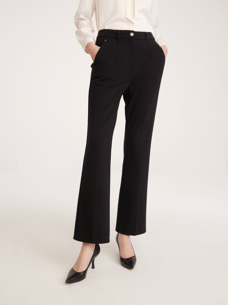 EP YAYING Bootcut Wool Pants