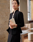 YAYING Triacetate Black Blazer