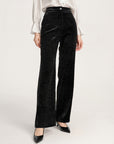 YAYING Black Wide-leg Pants