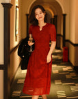 YAYING Gathered Waist Dress