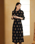 EP YAYING Printed Midi Dress