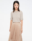 EP YAYING Round-Neck Knit Top