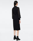 EP YAYING V-Neck Little Black Dress