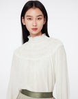 EP YAYING Ruffle-Collar Blouse