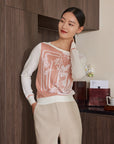 YAYING Golden Wool Knitted Sweater