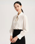 YAYING Silky White Blouse