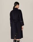 YAYING Navy Ngari Cashmere Coat