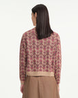 EP YAYING Jacquard-knit Cardigan